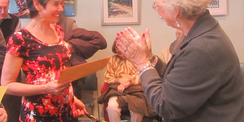 Artist Suzanne Posner 2nd prize at MAA Exhibit