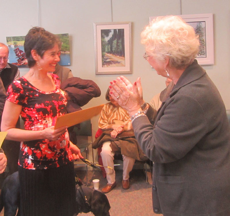 Artist Suzanne Posner 2nd prize at MAA Exhibit